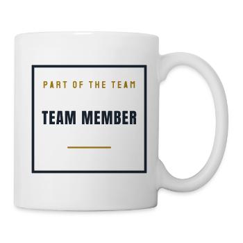 Team Member - Stempel Text Design for Groups - Mug - white - Right
