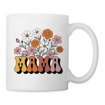 Mom Retro Floral Groovy - Mug - white - Right