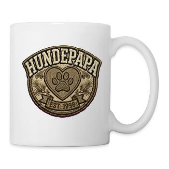 Hundepapa Shirt | Stolzer Hunde Papa Geschenk  - Tasse - Weiß - Rechts