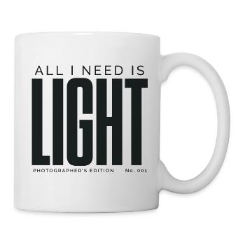 All I Need Is Light | Photographer's Edition - Mug - white - Right