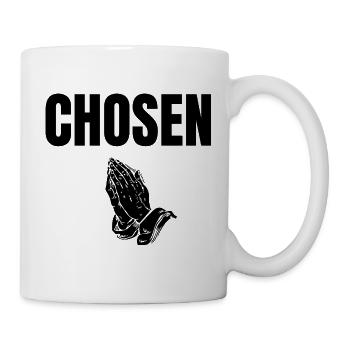 CHOSEN Praying Hands Streetwear Faith Design - Mug - white - Right