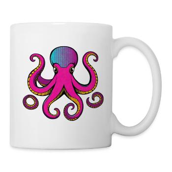 Eight arms full of color - Mug - white - Right