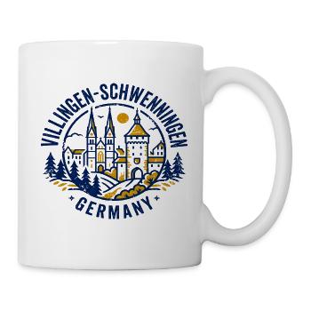 Vintage Villingen Schwenningen Germany City - Tasse - Weiß - Rechts