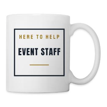 Event Staff - Stempel Text Design for Groups - Mug - white - Right