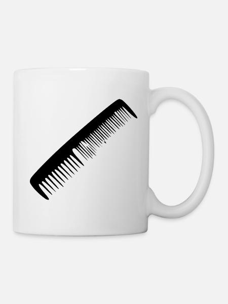 Friseur Kamm Friseursalon Geschenk - Tasse - Weiß
