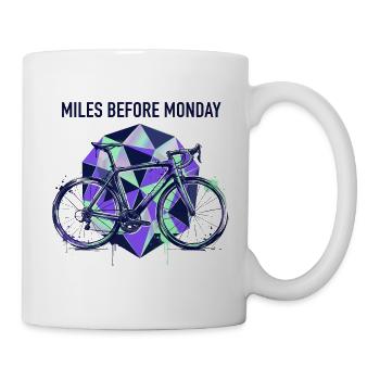Wheels Before Monday Geometry - Mug - white - Right