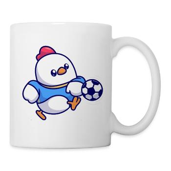 Chick Soccer Kick - Mug - white - Right