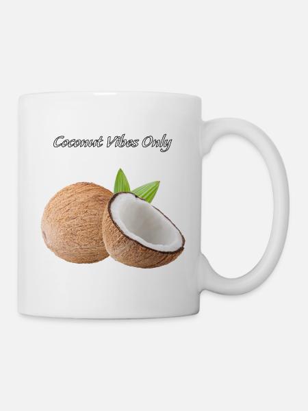Coconut Vibes Only - Tasse - Weiß
