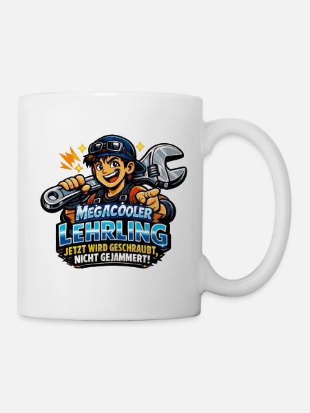Megacooler Lehrling - Kein Jammern - Tasse - Weiß