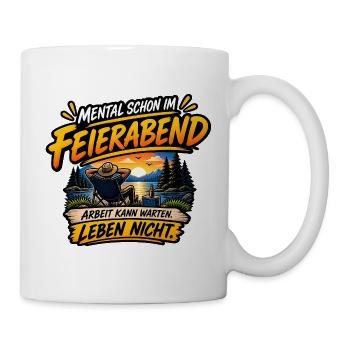 Feierabend am See Relax - Tasse - Weiß - Rechts