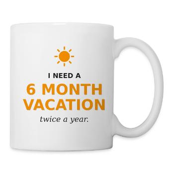 Holidays all year round - Mug - white - Right