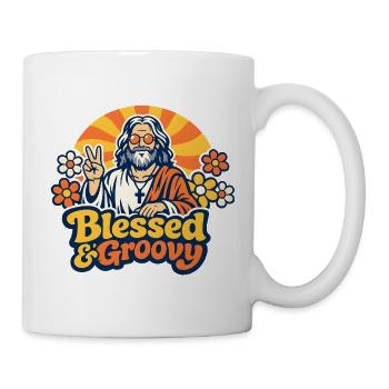 Groovy Jesus Peace - Tasse - Weiß - Rechts