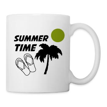 Summertime - Tasse - Weiß - Rechts