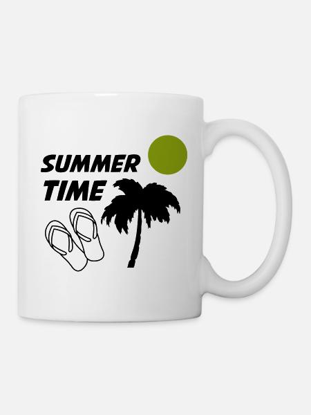 Summertime - Tasse - Weiß