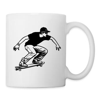 Skateboarding Junge - Tasse - Weiß - Rechts