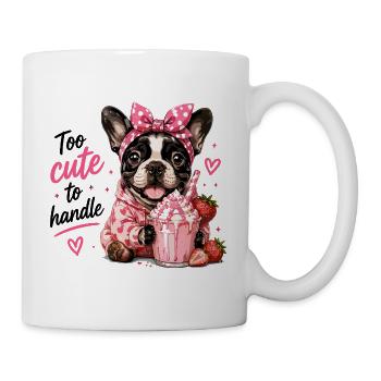 Too Cute To Handle French Bulldog Strawberry - Mug - white - Right