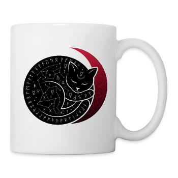 Mondkatze Konstellation - Tasse - Weiß - Rechts