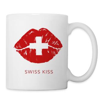 Swiss Kiss – Schweizer Kuss - Tasse - Weiß - Rechts