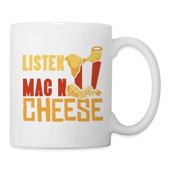 Makkaroni und Käse Mac and Cheese - Tasse - Weiß - Rechts