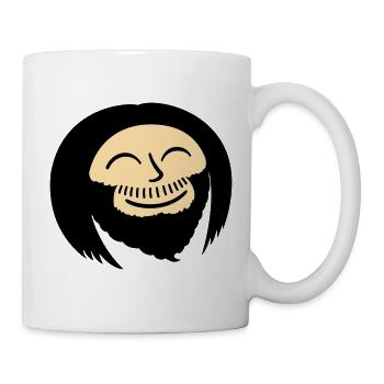 Happy Jesus Icon (Farben änderbar) - Tasse - Weiß - Rechts