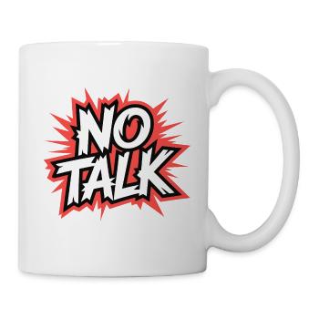 No Talk Comic Explosion - Tasse - Weiß - Rechts