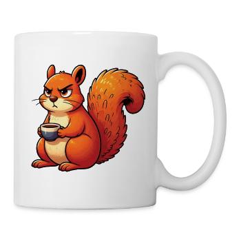 Eichhörnchen Eichhorn Eichhörnchenliebhaber Nager - Tasse - Weiß - Rechts