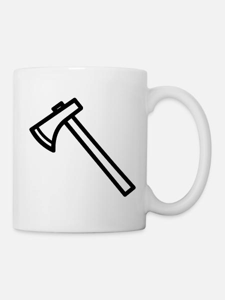 Axt - Tasse - Weiß
