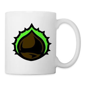 Kastanie Symbol - Tasse - Weiß - Rechts