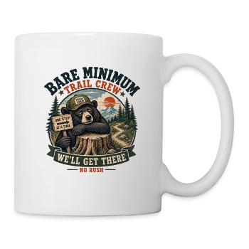 Bare Minimum Trail Crew – Bär Vintage - Tasse - Weiß - Rechts