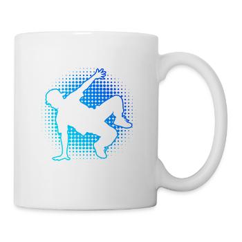 Geschenkidee für einen Hip-Hop-Tänzer mit Breaking - Tasse - Weiß - Rechts