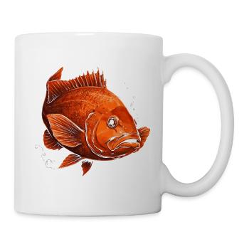 Garibaldi Fischliebhaber im Pazifischen Ozean Kalifornien - Tasse - Weiß - Rechts