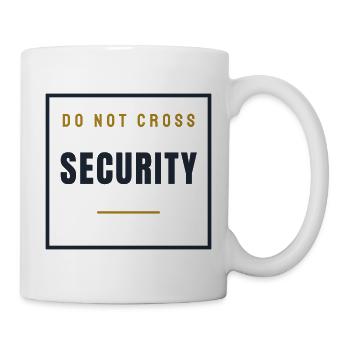 Security Stempel Retro - Ordner Sicherheit - Tasse - Weiß - Rechts