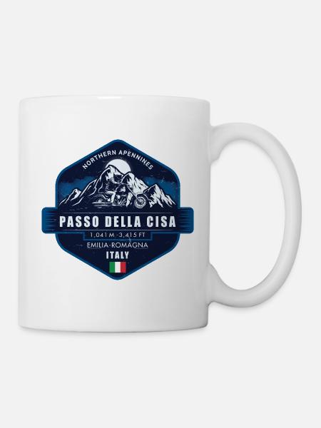 Passo della Cisa Emilia-Romagna, Italien - Tasse - Weiß