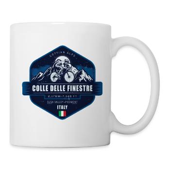 Colle delle Finestre Susa-Tal Piemont - Tasse - Weiß - Rechts