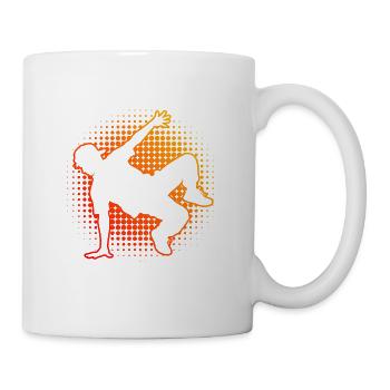 Geschenkidee für den Hip-Hop-Tänzer mit Breakdance - Tasse - Weiß - Rechts