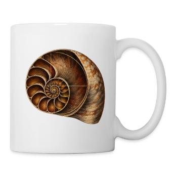 Fibonacci Spirale - Tasse - Weiß - Rechts