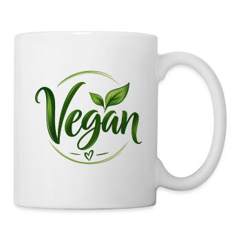 Vegan - Veganer - fleischfrei - fleischlos - Tasse - Weiß - Rechts
