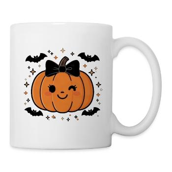 Cute Halloween Pumpkin Y2K Retro - Tasse - Weiß - Rechts