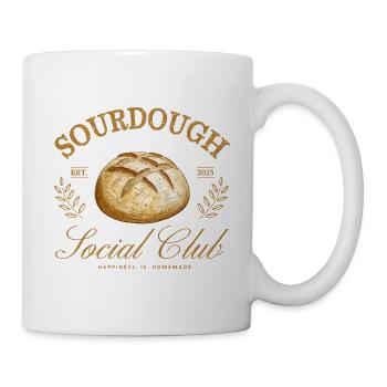 Sourdough Social Club – Sauerteig Design - Tasse - Weiß - Rechts
