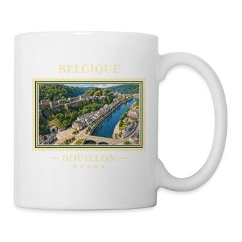 Belgien Bouillon Vintage Reisemarke - Tasse - Weiß - Rechts