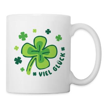 Glücksbringer - Viel Glück - Tasse - Weiß - Rechts