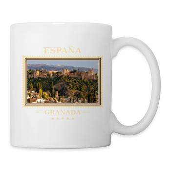 Spanien Córdoba Vintage Reisemarke - Tasse - Weiß - Rechts