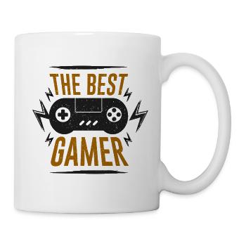 Das beste Gamer-Controller-Emblem - Tasse - Weiß - Rechts
