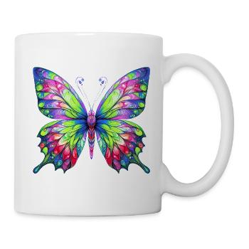 Schmetterling - Tasse - Weiß - Rechts