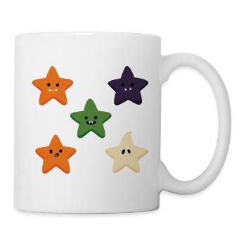 Five Spooky Little Stars - Tasse - Weiß - Rechts