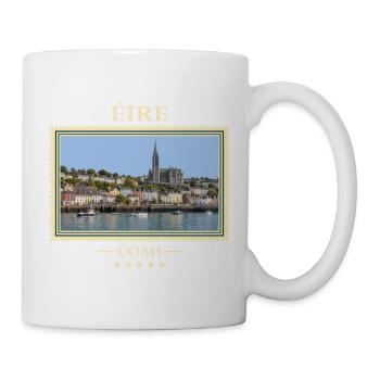 Irland Cobh Vintage Reisemarke - Tasse - Weiß - Rechts