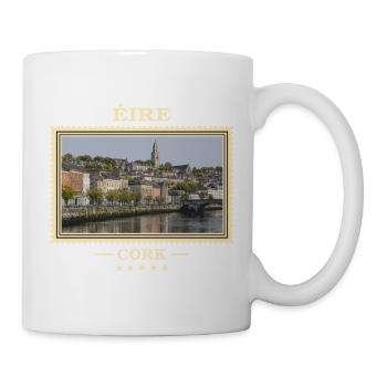 Irland Cork Vintage Reisemarke - Tasse - Weiß - Rechts