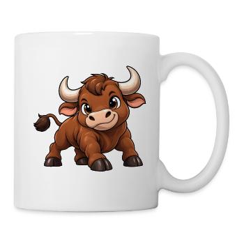Stier Sternzeichen Kawaii - Tasse - Weiß - Rechts