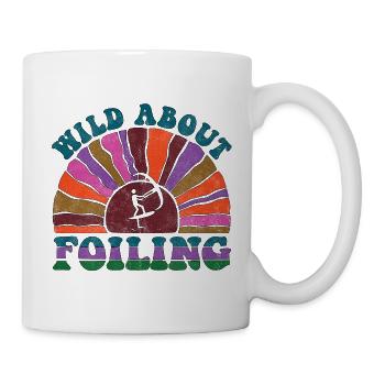 Wild about Foiling - retro sunset - Tasse - Weiß - Rechts