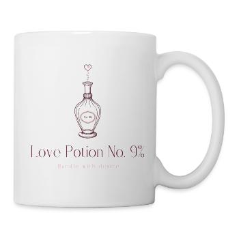 Love Potion No. 9% – Lustiges Liebestrank Design  - Tasse - Weiß - Rechts